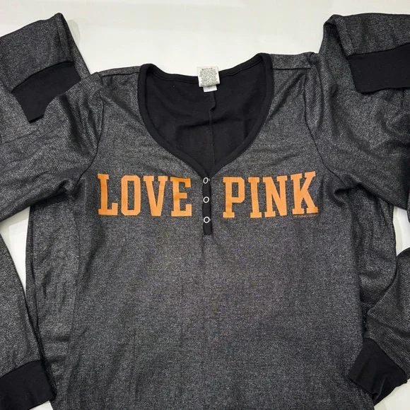 PINK Victoria's Secret with 5th Ocean One piece Pajamas Size Large - Picture 9 of 9